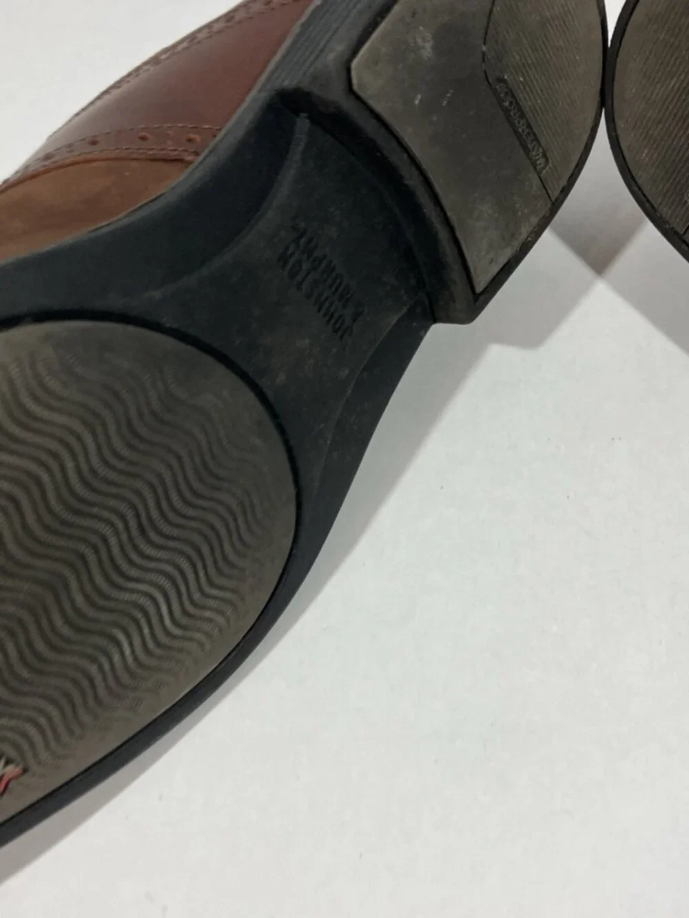 Men’s Leather Johnston And Murphy Dress Shoes Size 11.5 Dual Width